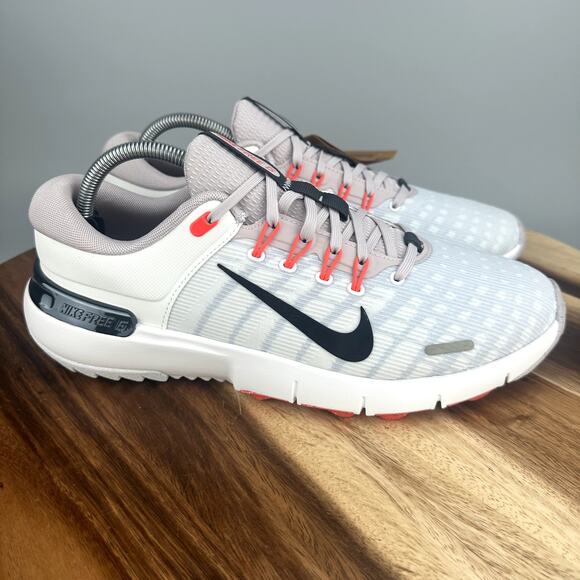 Nike Men’s 10 Free Golf NN Shoes White Phantom Red Spikeless FN0332-100 NEW